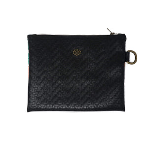 Bold Flowers Hand Painted Clutch