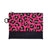 Hot Pink Leopard Hand Painted Clutch
