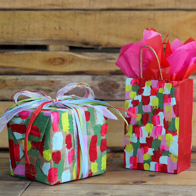 Hand Painted Gift Wrap