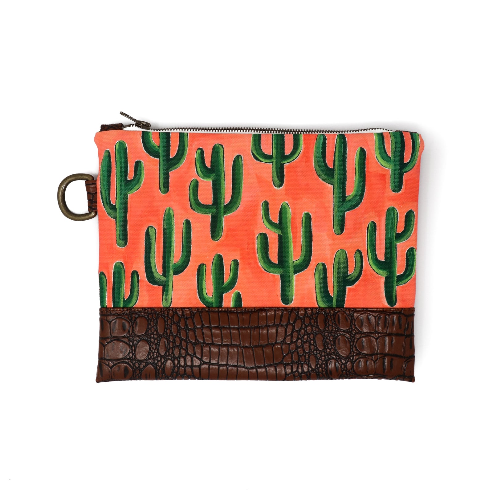 Saguaro Hand Painted Clutch