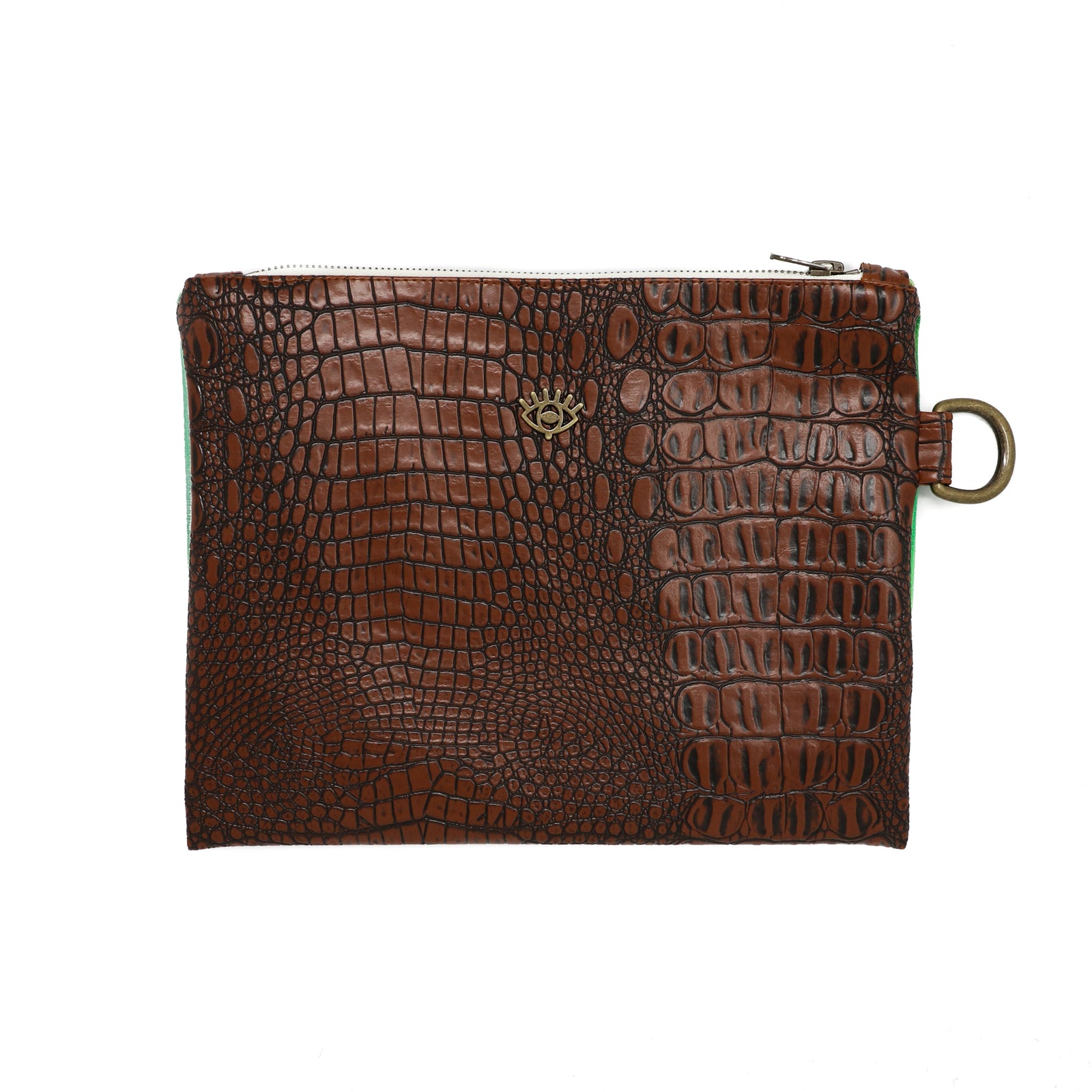 Greenery Hand Painted Clutch