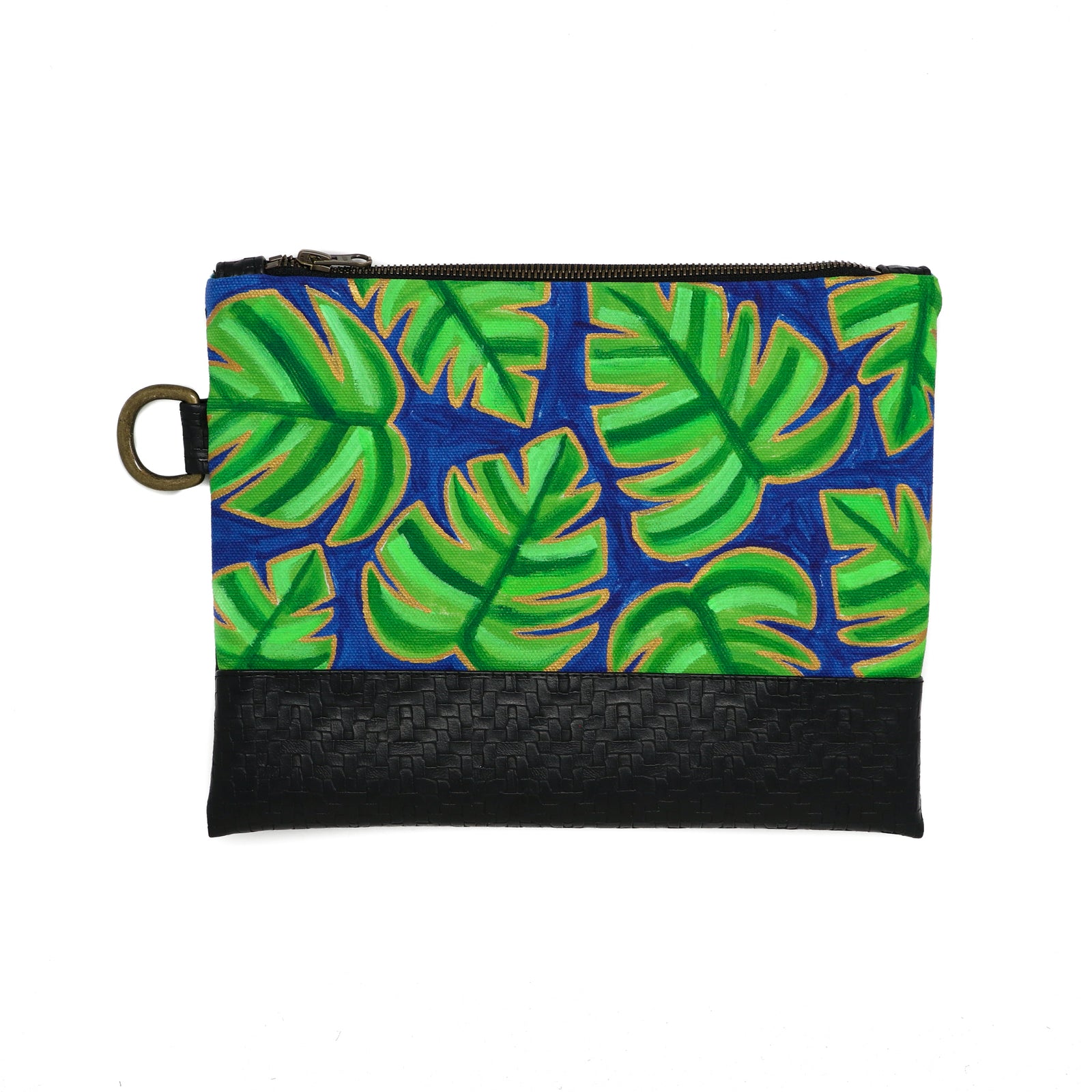 Palm Hand Painted Clutch