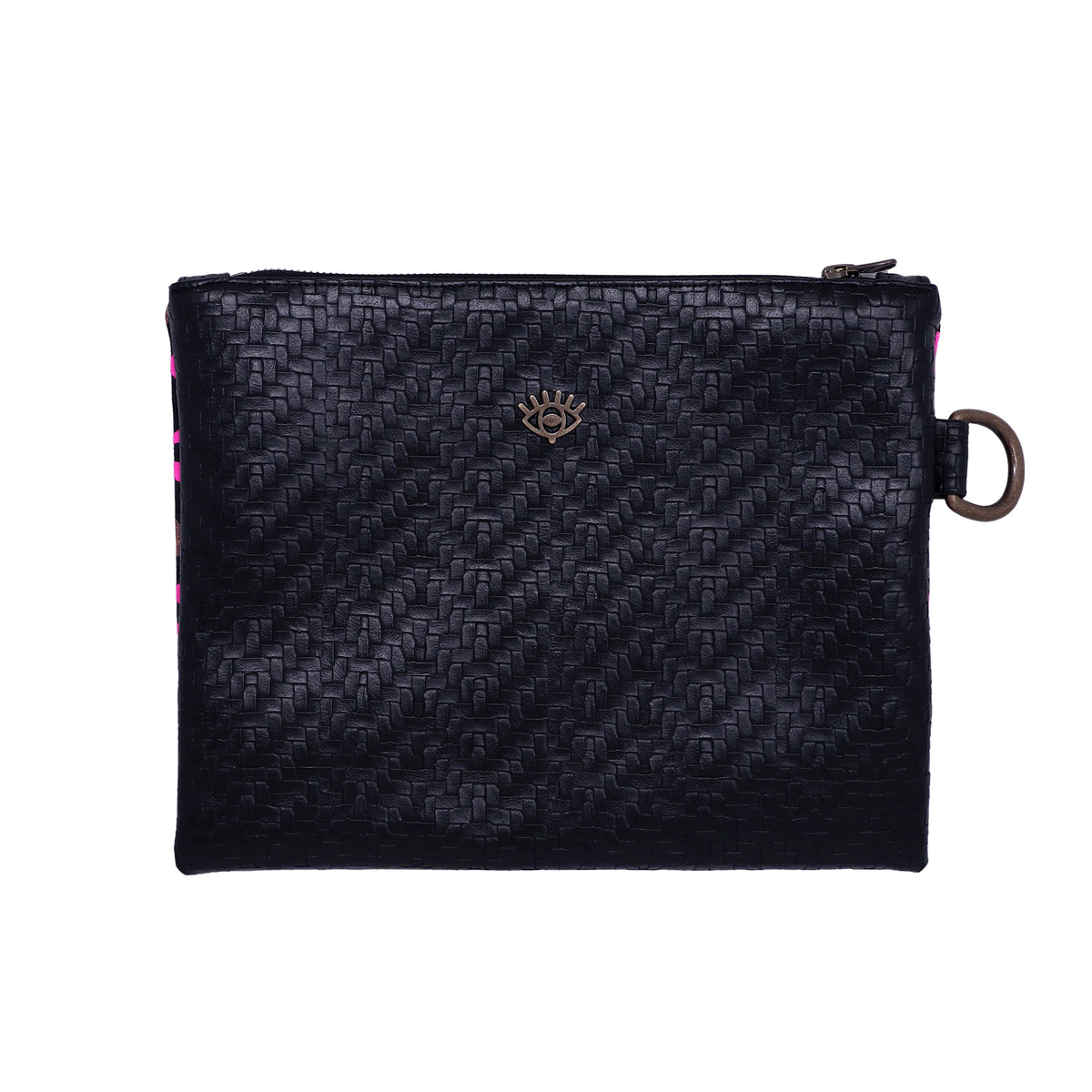 Hot Pink Leopard Hand Painted Clutch