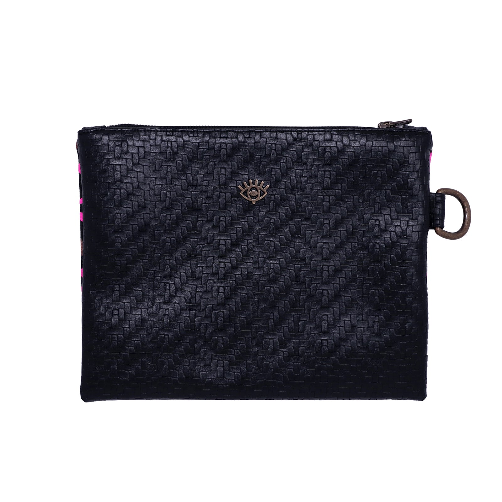 Hot Pink Leopard Hand Painted Clutch