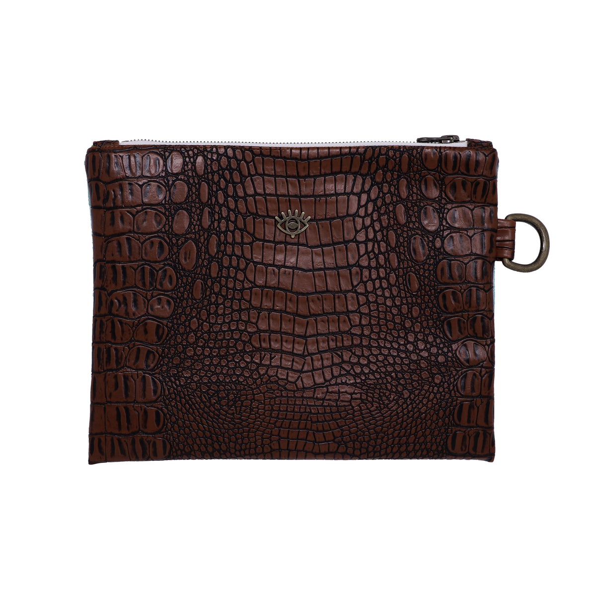 Purple Milagros Hand Painted Clutch