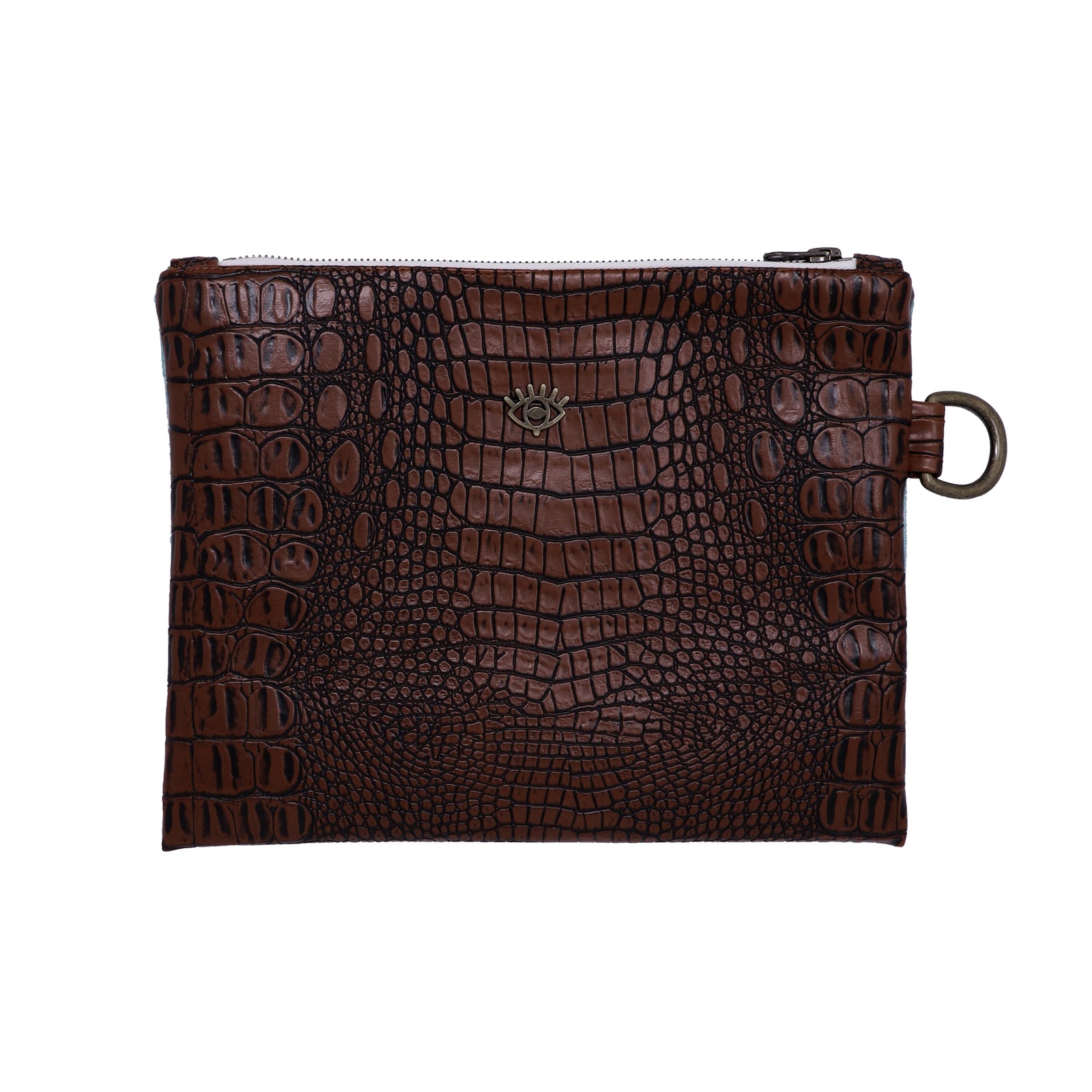 Purple Milagros Hand Painted Clutch